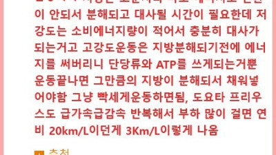 펌) 체지방 연소에 관해 놀라운 사실…
